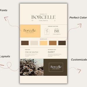 Branding Board Template DIY Branding Kit Business Package Business branding Editable Logo Design modern minimalist Mood board Color palette Brand identity Design templates Logo templates Customizable branding Professional branding Brand style guide Branding assets Visual branding Corporate identity Marketing materials Creative branding Graphic design templates Online branding Business logo Branding solutions Brand consistency style guide business styling fonts for businesses brand board bundle