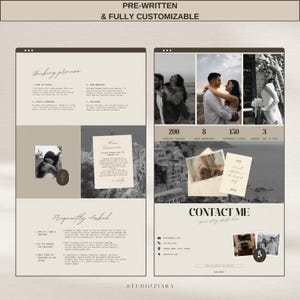 one page canva website template photography website neutral earth tone design minimal modern photographer portfolio layout editable customizable branding webdesign canva landing page onepage site aesthetic clean simple professional portfolio for photographers creatives small business owners easy to edit drag and drop canva website builder budget friendly digital template instant download marketing tool online presence showcase your work client friendly design