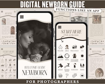 DIGITAL Newborn Photography Guide for Beginners Photo Checklist Newborn Shoot Preparation Planner for Moms Photo Guide Package Newborn Set
