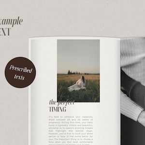 Maternity Photography Template Pregnancy Photoshoot Guide Canva Template Photographer Marketing Materials Client Welcome Packet Maternity Photography Marketing Newborn Photography Branding Template Photography Template
