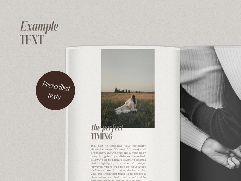 Maternity Photography Template Pregnancy Photoshoot Guide Canva Template Photographer Marketing Materials Client Welcome Packet Maternity Photography Marketing Newborn Photography Branding Template Photography Template
