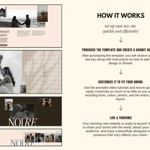 Elegant Showit website template for photographers and creatives fully customizable design with blog and portfolio layout Modern photography website template for Showit with clean bold layout and easy drag and drop editing Luxury Showit website design for photographers includes portfolio blog and contact pages Minimal and timeless Showit template for creative entrepreneurs and personal brands Customizable Showit website for portrait lifestyle and wedding photographers professional Superherodesign