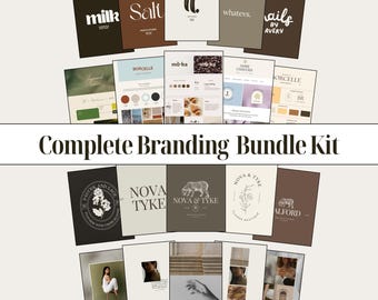 Entrepreneurs Branding Bundle Kit Everything You Need to Level Up Your Branding, Logos, Fonts, Brand Boards, Collages (Digital Download)