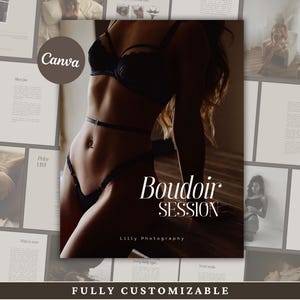 Boudoir Client Guide Photography Welcome Template Prep Guide Canva Template Photography Business Marketing Tool Studio Session Checklist