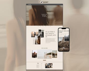 Premium Showit Website Template Photographer Elegant Design Photography Showit Template Custom Photo Gallery DIY portfolio Website Template