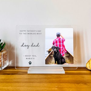 Meilleur papa chien de tous les temps : un cadeau attentionné de la part d'un chien | Cadeau d'anniversaire personnalisé pour papa, cadeau de Noël pour parent de chien, cadeau spécial figure paternelle