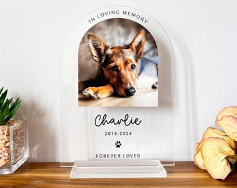 Personalized Pet Memorial Gift, Dog Memorial Plaque,  Cat Memorial Plaque, Pet Loss Gift, Pet Memorial Gift Christmas Gifts |