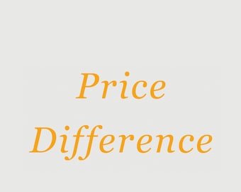 Add on a difference of price to the order