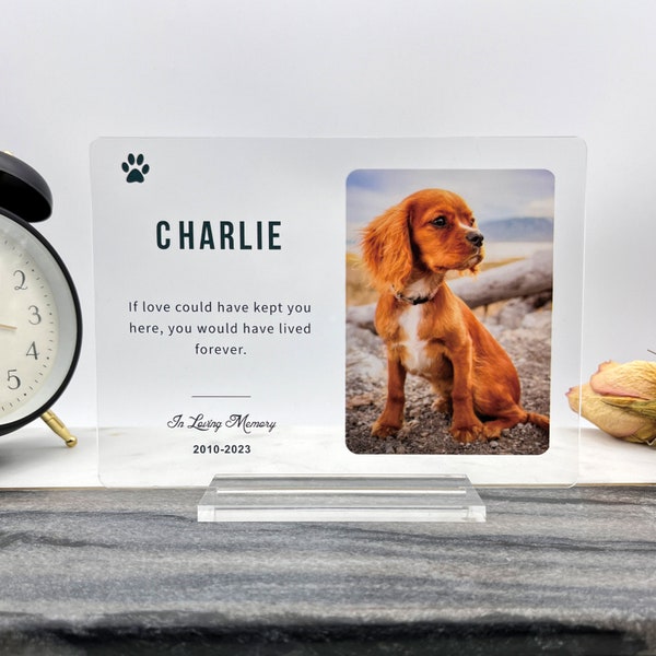 Personalized Pet Memorial Gift, Dog Memorial Plaque, Pet Memorial Gift, Cat Memorial Plaque, Pet Loss Gift, Pet Memorial Gift