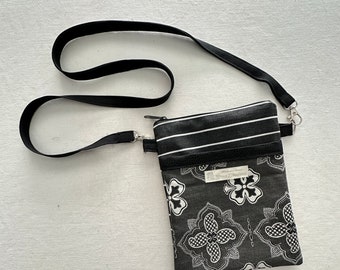 Handmade Cross Body Bag - Black