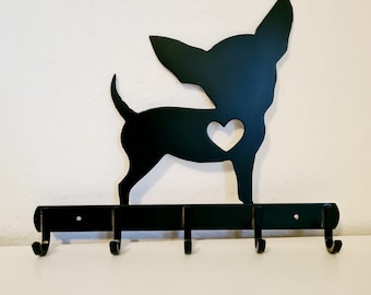 Wardrobe, coat hooks, hangers, Chihuahua, Petsign, linen parking, key rack, linen holder, linen wardrobe, key rail, eye-catcher
