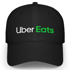 Uber Eats Cap, Lebensmittel Lieferung Hut, NICHT BESTICKT, Fahrer Baseball Verstellbare Ball Cap