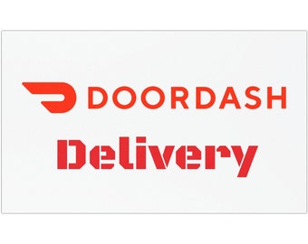 Doordash Delivery Car Magnet Sign (version A), Auto Accessories, Food Delivery Driver