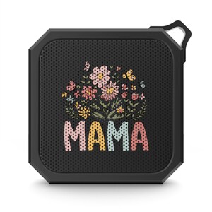 Altavoz Bluetooth inalámbrico, diseño floral para mamá, reproductor de música para exteriores, regalo para mamá, altavoz portátil para acampar
