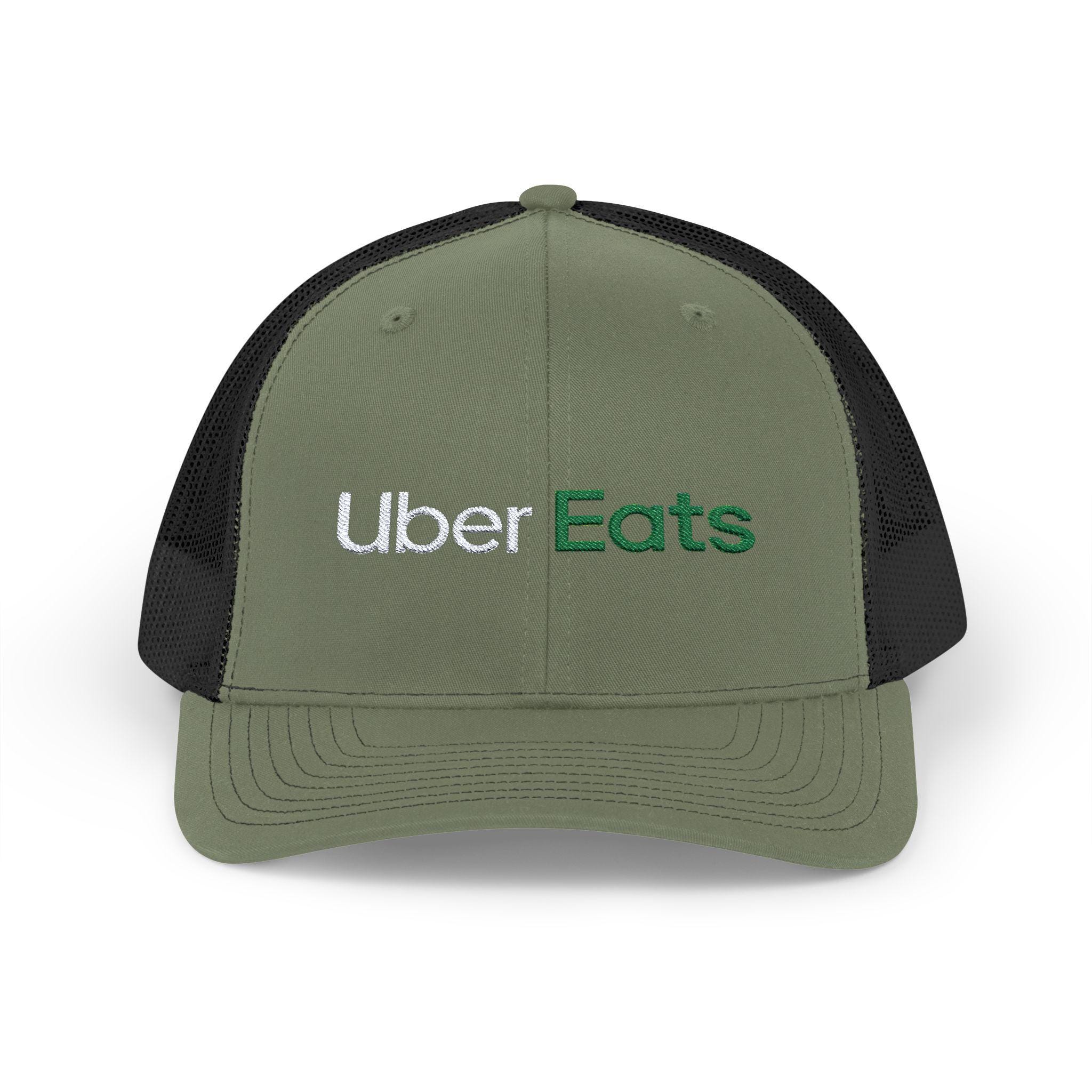 Uber Eats Snapback Trucker Cap - Food Delivery Baseball Hat, Trendy Fast Food Lover Gift, Hipster Cool Dad Cap, Retro Style Headwear,