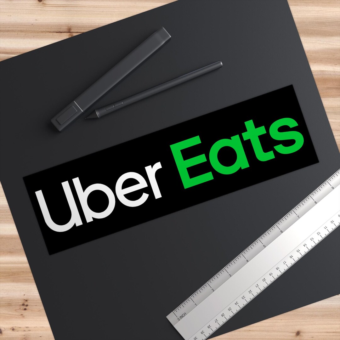 Uber Eats Bumper Stickers - Food Delivery Car Decals, Cool Foodie Gift ...