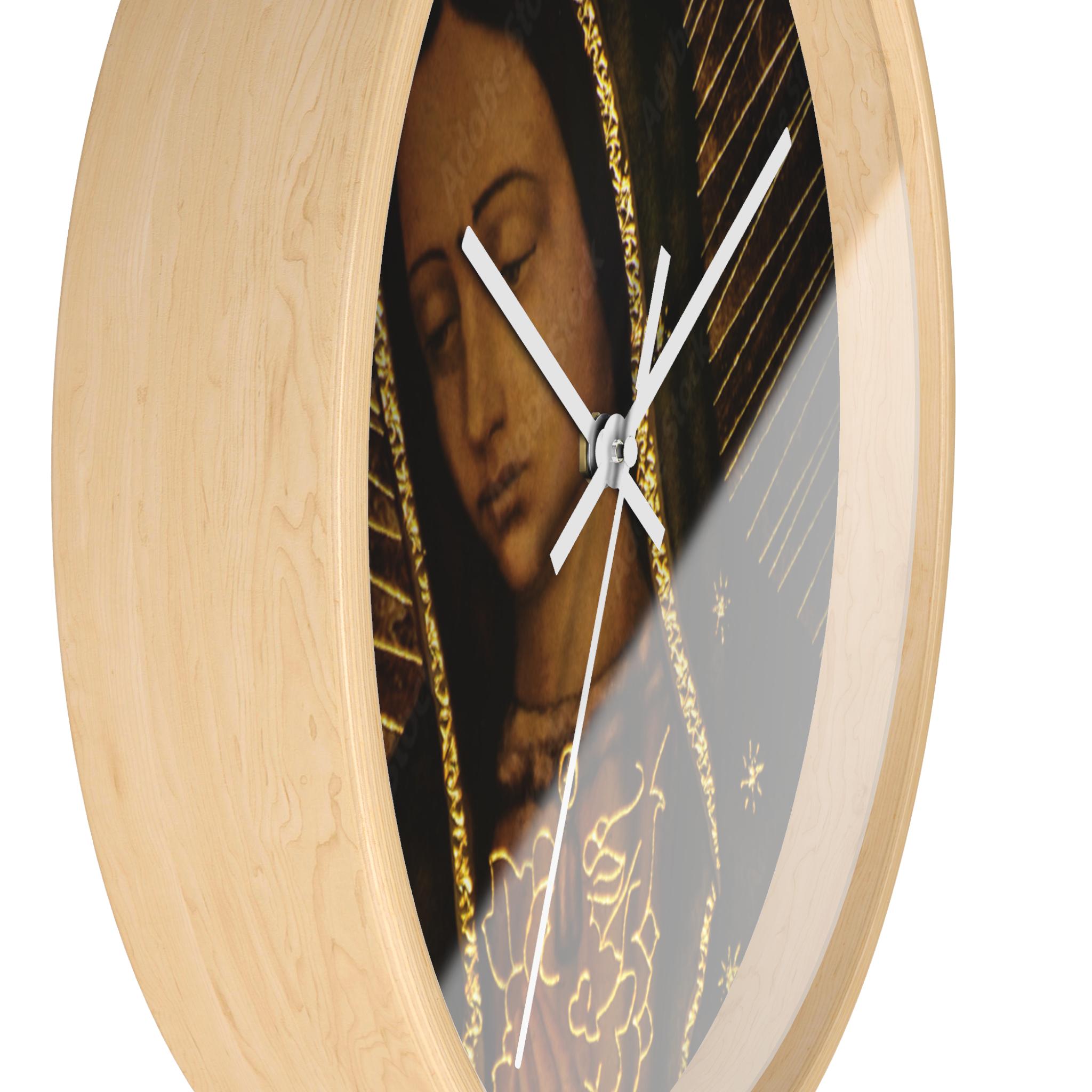 Religious Wall Clock, Virgin Mary Clock, Catholic Home Decor, Religious ...