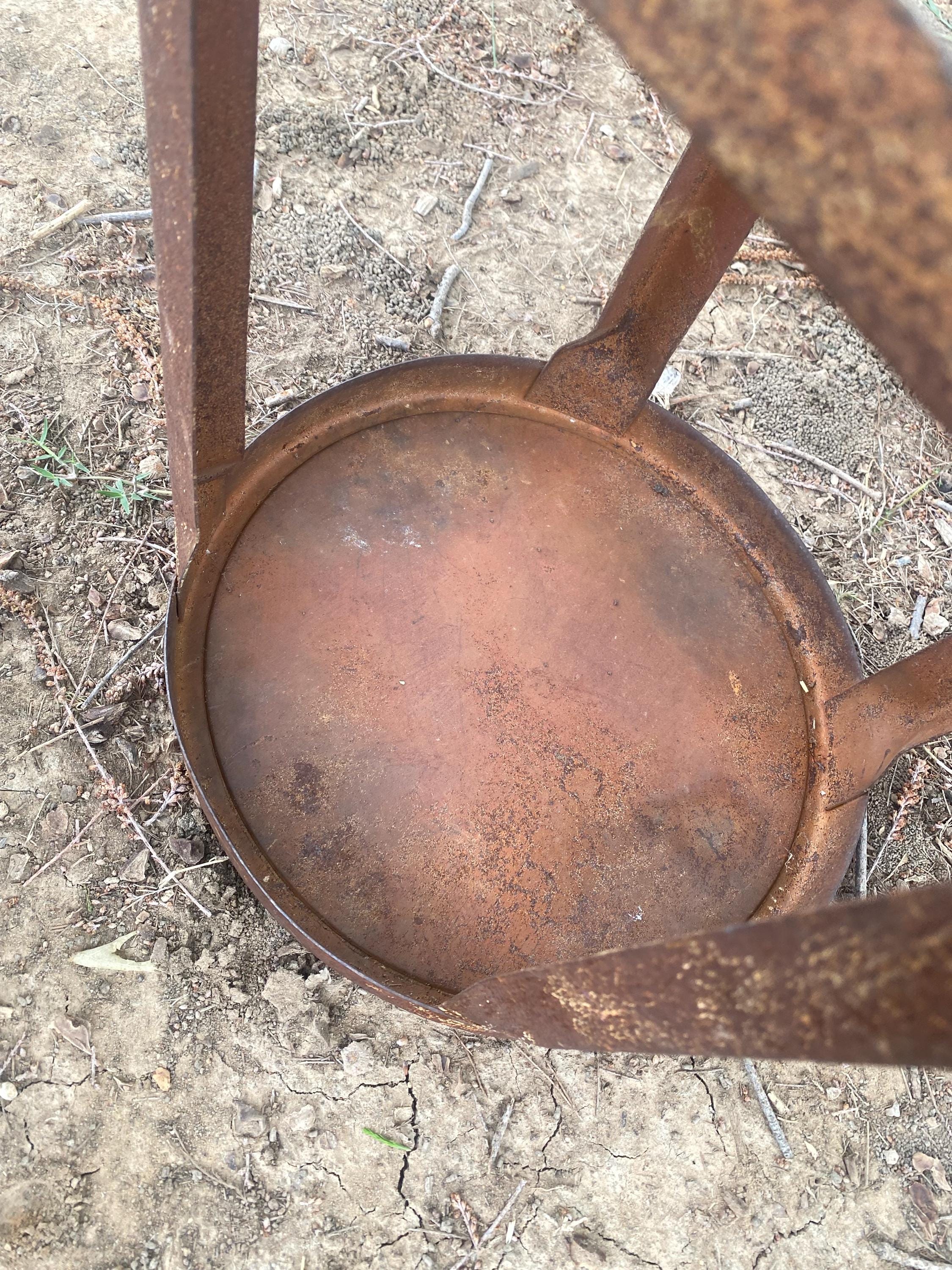 Vintage Industrial Factory Stool Steampunk Metal Shop Stool Rustic ...
