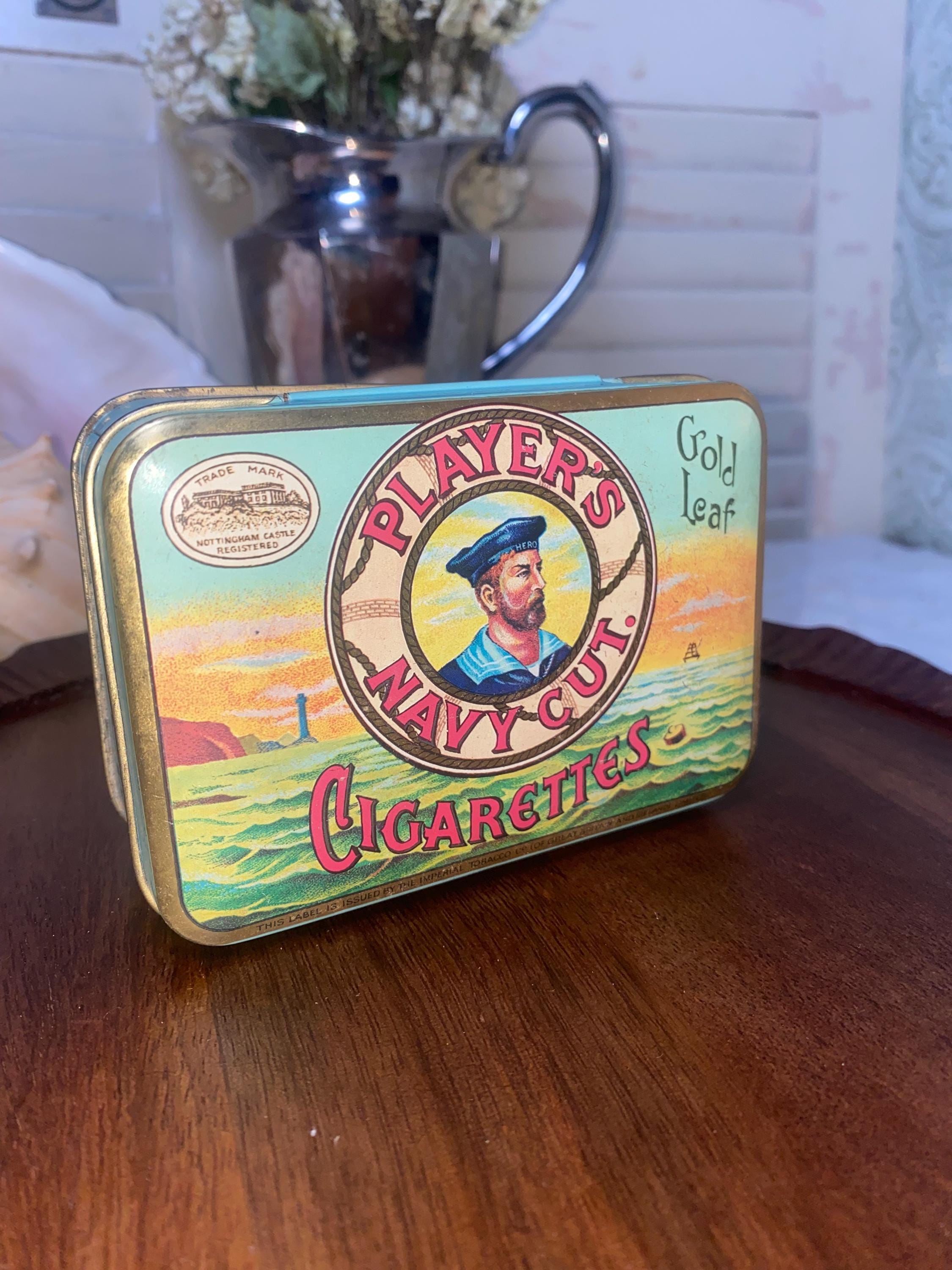 gold tobacco tin Gold Tobacco Tin