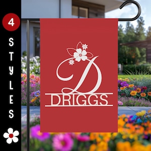Personalized Garden & House Banner, Custom Yard Decor, Housewarming Gift for Couple,  Welcome Sign With Family Name, Garden Flag, Monogram