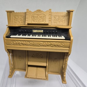 Miniature Organ, Pump Organ, Piano, Chrysnbon, 1:12 Scale, Church, Orchestra, Diorama, Dollhouse, Room Box, Music Room, Living Room, School