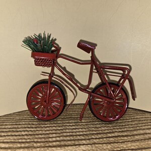 Miniature Metal Bike*Florist*Garden*Outdoor Scene*Landscape*Dollhouse*Display*Room Box*Diorama *1:12 scale*Accessory