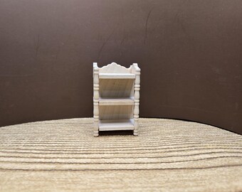 Miniature, Unfinished Wood Wall hanging shelves or Floor Display, Display, Ready to personalize, Dollhouse, Diorama, Room Box 1:12 scale