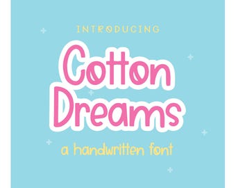 Cotton Dreams Schrift: Süße Handschrift (Digitaler Download)