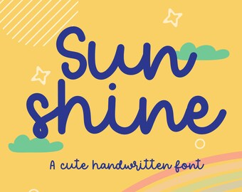 Sunshine Schrift: Handgeschriebene Schrift, moderne Kalligrafie (OTF, TTF)