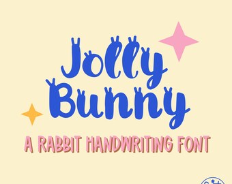 Jolly Bunny Font – Handwritten Script, Cricut Font (OTF)