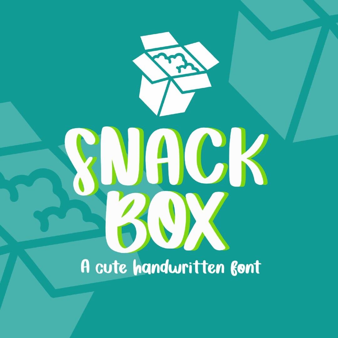 Snackbox Font - Handwritten Typeface, Cute Handwritten, Digital Note ...