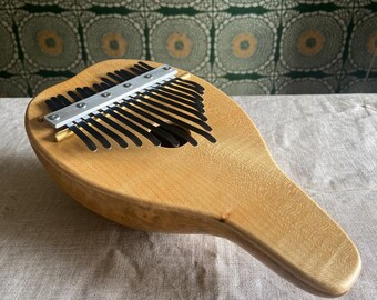 Handmade Pumpkin Kalimba - Pentatonic, 15 Notes, Relaxing