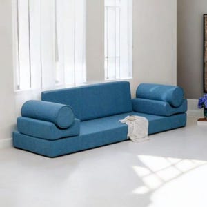 Livingroom Velvet Cozy Sofas, Corduroy Couch,Orange Floor Sofa Bed, Washable Covers, Livingroom Furniture,Sleeper Sofa,Floor Seat Pillow