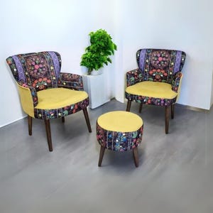 Suzani Accent Armchair: Elegant Living Room Chair