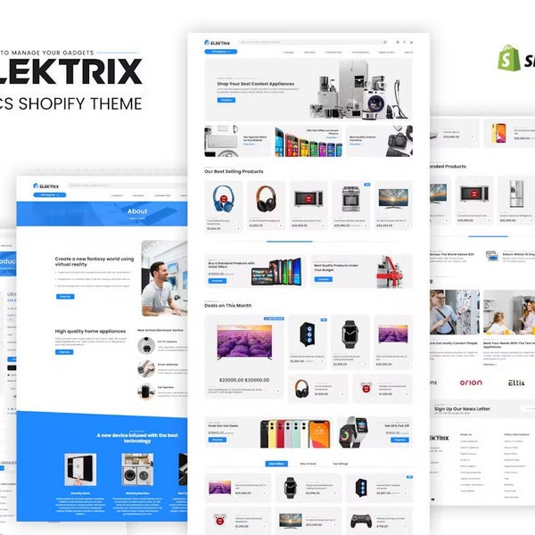 Elektrix - Electronics Shopify Theme - Instant Download