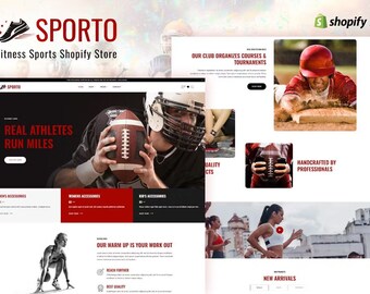 Sporto - Fitness Sports Shopify Store - Instant Download