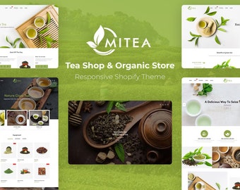 Mitea - Tea Shop & Organic Store Shopify Theme - Instant Download
