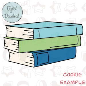 May include: A stack of four books with different colored covers. The top book is light blue, the second book is green, the third book is white, and the bottom book is blue. The books are all closed and have a simple design.