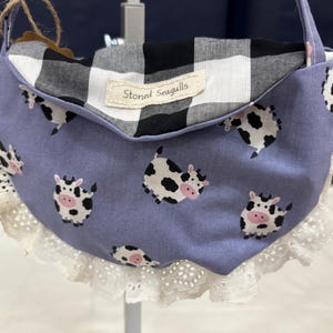 Preschool Cow Purse for little girls,  shoulder bag, mini purses, farm bag