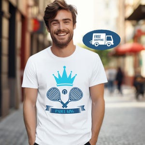 Stylish Men&#39;s Padel T-shirt Tennis Sports Shirt for Padel Player Gift Paddle Tennis T shirt Athletic Wear for Men