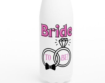 Cute Bride to Be Water Bottle, Bachelorette Party Favor, Bride Gift Water Bottle, Classy Hen Favor, Brud Vannflaske, Utdrikningslag