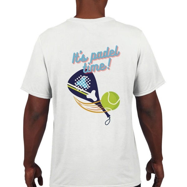 Unisex Padel Tennis Performance T-shirt, Morsom Unisex Padel Tennis Performance T-skjorte, Het is Padel Tijd