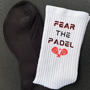 Funny Padel Tennis Performance Socks Athletic Sports Padel Gift for Players Paddle Tennis Socks