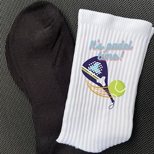Cotton Unisex Performance Padel Tennis Socks, Athletic Sport Socks, Gift for Padel Players, Paddle Tennis Athlete, Morsomme Padelsokker
