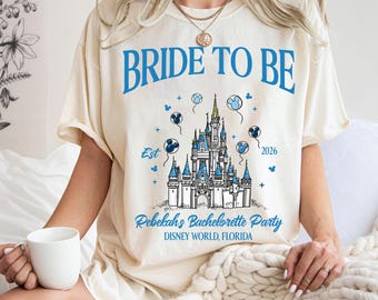 Bride To Be Disney Castle PNG, Disney Bachelorette Party PNG, Custom Bride Squad PNG, Bridal Shower Png, Disney Trip Sublimation Design