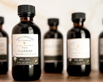 Double Fold Ugandan Vanilla Extract – Small Batch, Rich, Bold Flavor, Aged (2 oz)