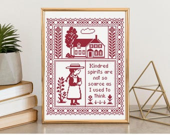 Anne of Green Gables Sampler Cross Stitch Pattern (PDF Pattern)