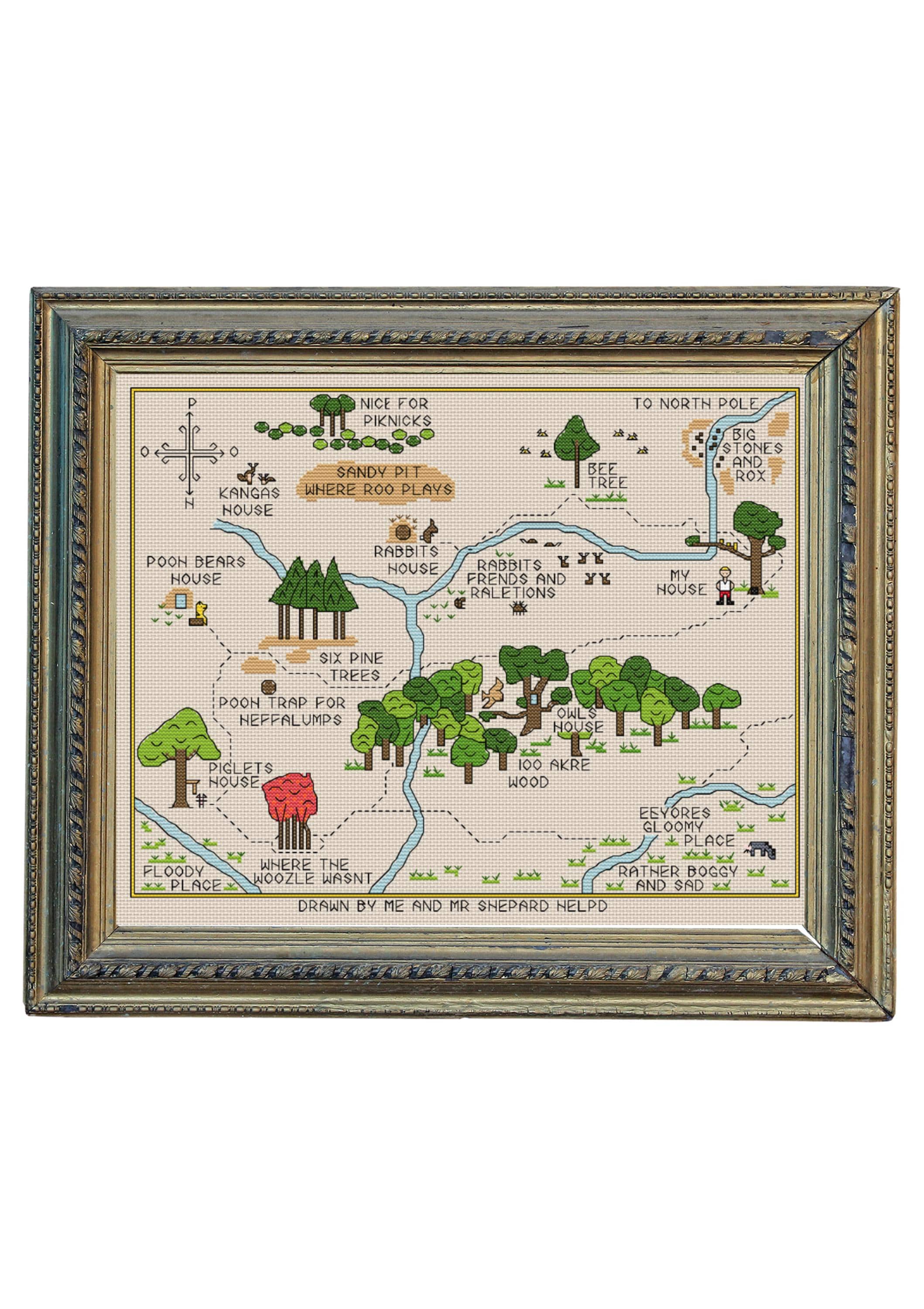 Paddington Bear Cross Stitch - Etsy