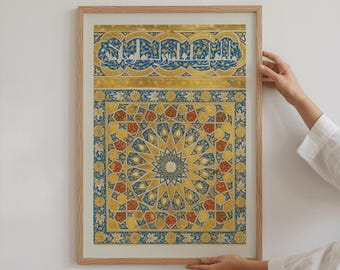 Islamic Wall Art, Arabic Calligraphy Poster, Quran Art Print for Ramadan Gift