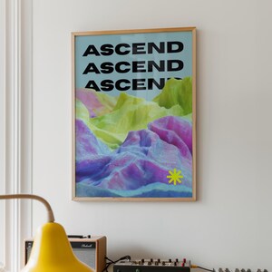 Parametric Wall Art, Sculptural 3D Poster, Y2K Print for MCM Decor